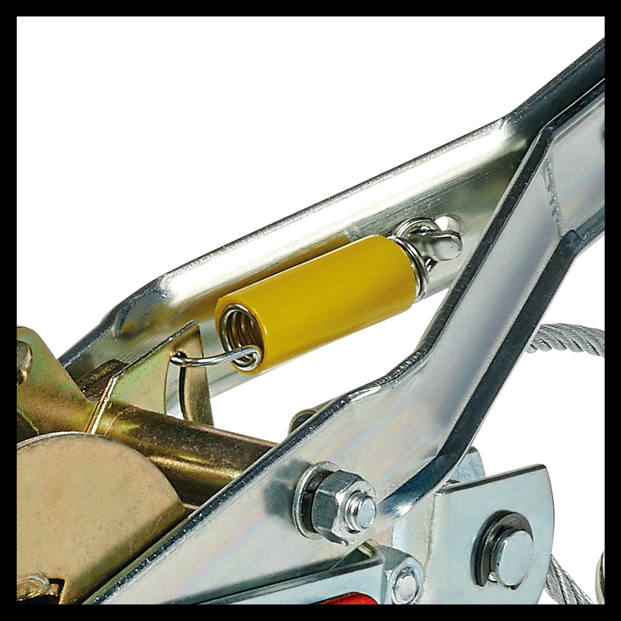 Troliu manual cu parghie Einhell TC - LW 1000, cablu de sarma fara rasucire de 2,2 metri, sarcina utila maxima cu rola de ghidare de 1000 kg, incl. o rola de ghidare cu carlig de sarcina si zavor de retinere Einhell - scule electrice si unelte profesionale - BricoMart