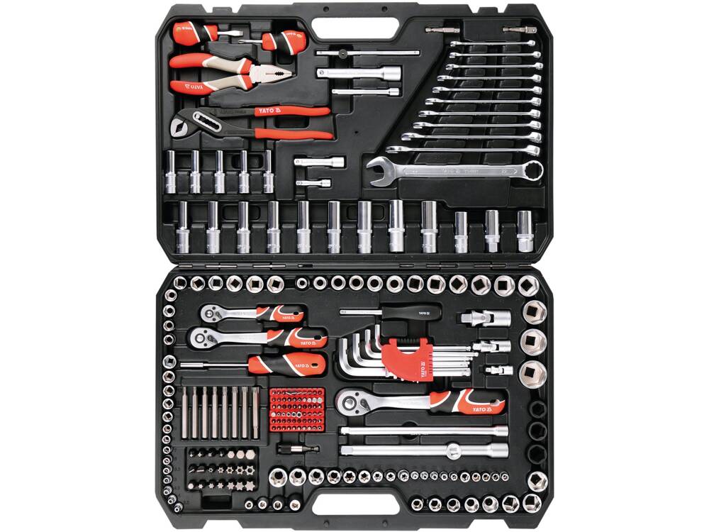 TRUSA SCULE profesionala XXXL YATO YT - 38941 224 PIESE YATO - scule electrice si unelte profesionale - BricoMart