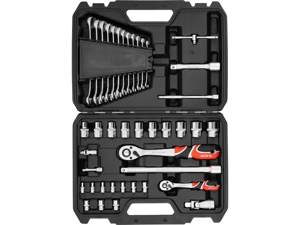 TRUSA TUBULARE 1/4", 1/2" 41 PIESE Yato YT - 38742 Yato - scule electrice si unelte profesionale - BricoMart