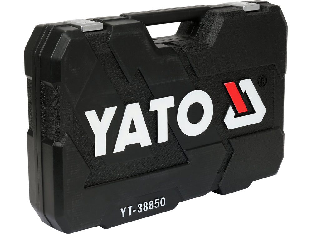 TRUSA TUBULARE 1/4'', 3/8'', 1/2'' 198 PIESE Yato YT - 38850 - 6.3 mm, 9.5 mm, 12.7 mm, CrMo Yato - scule electrice si unelte profesionale - BricoMart