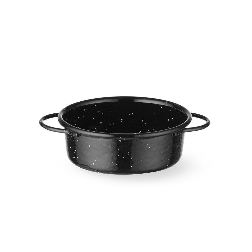 Vas de gatit tip caserola cu finisaj emailat, ⌀120x(H)40mm