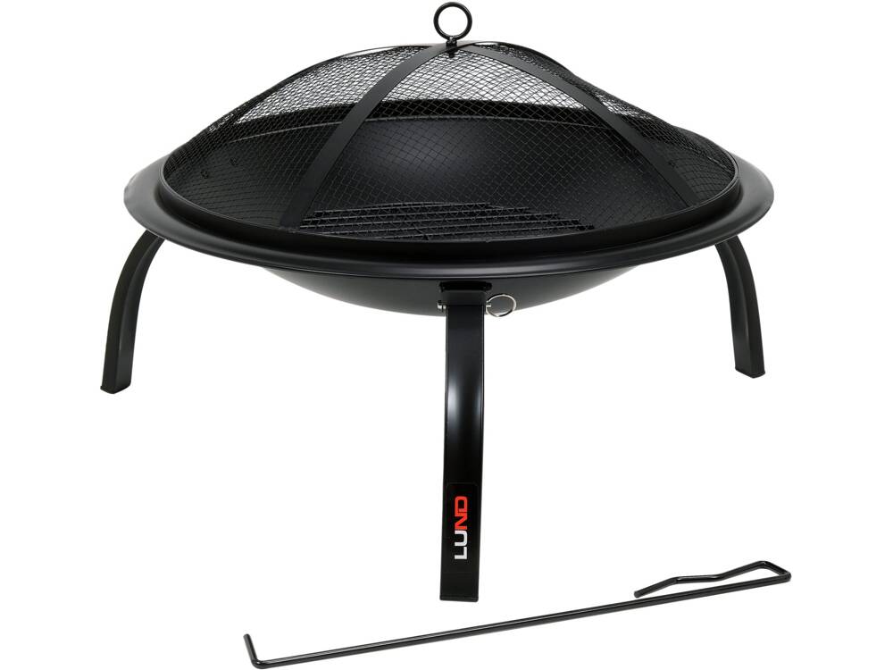 VATRA DE OTEL LUND 99912 CU PICIOARE RABATABILE, 56X39CM LUND - scule electrice si unelte profesionale - BricoMart