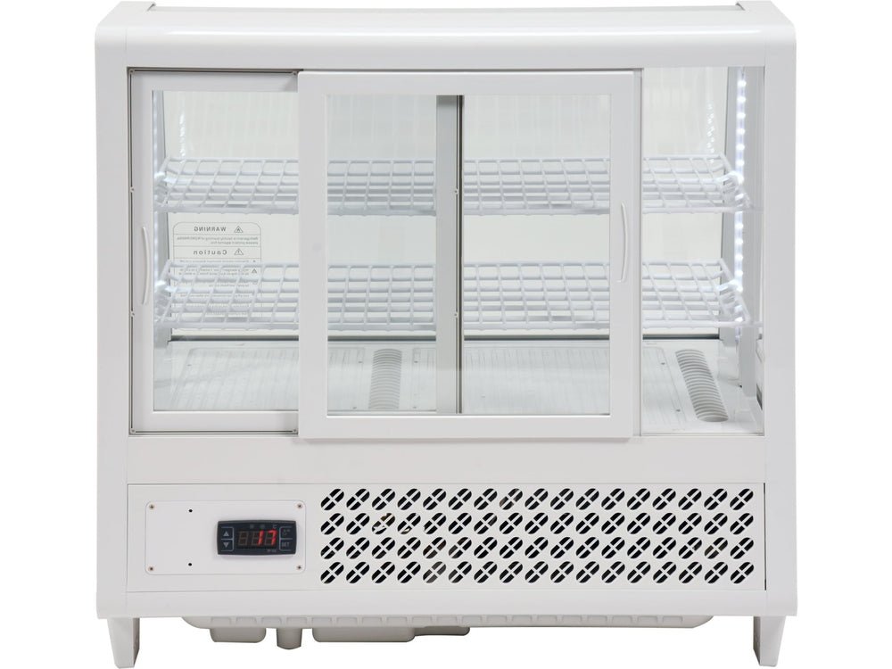 VITRINA FIRGORIFICA DE PREZENTARE 100L 68X45X67CM - ALB Yato YG - 05021 - Vitrine frigorifice, rezistent Yato - scule electrice si unelte profesionale - BricoMart