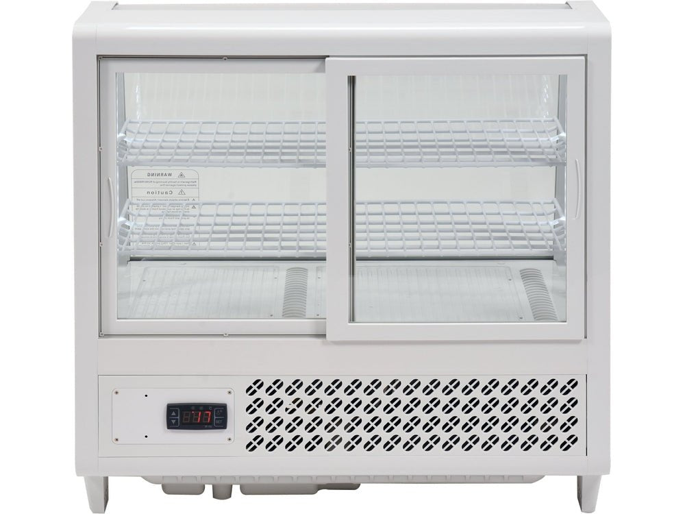 VITRINA FIRGORIFICA DE PREZENTARE 100L 68X45X67CM - ALB Yato YG - 05021 - Vitrine frigorifice, rezistent Yato - scule electrice si unelte profesionale - BricoMart