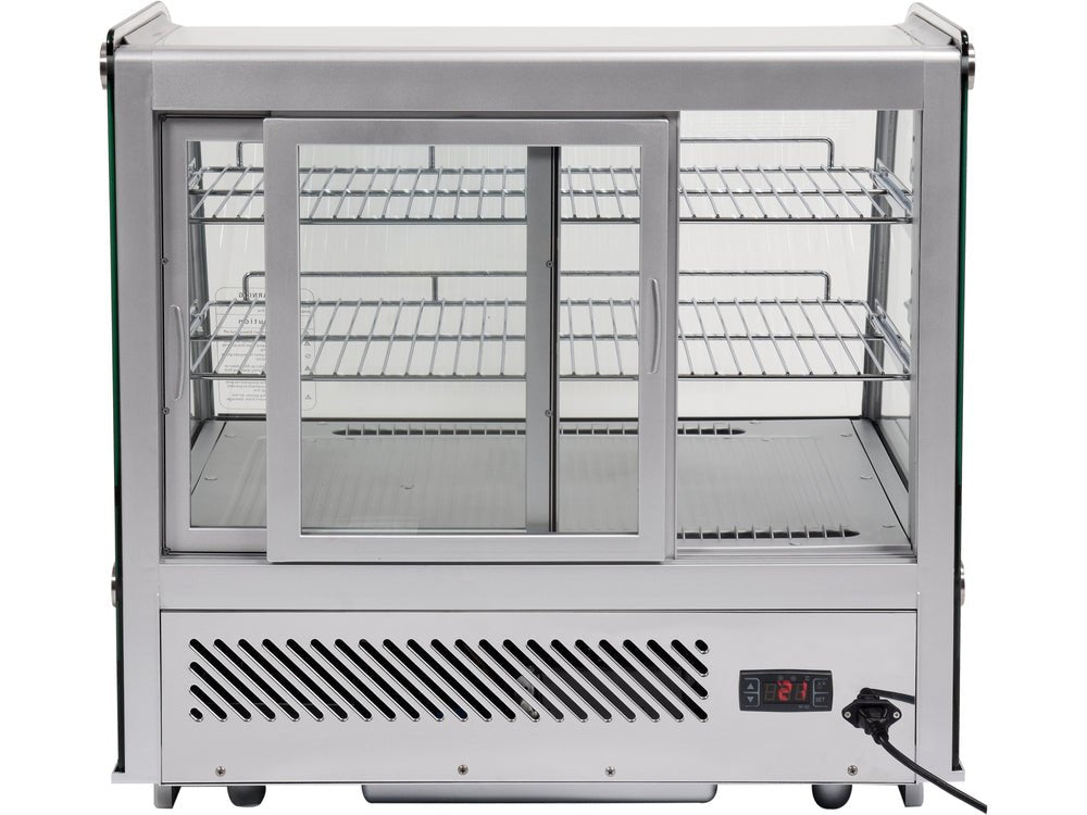VITRINA FIRGORIFICA DE PREZENTARE 120L 70.2X56.8X68.6CM - ARGINTIU Yato YG - 05025 - Vitrine frigorifice, rezistent Yato - scule electrice si unelte profesionale - BricoMart