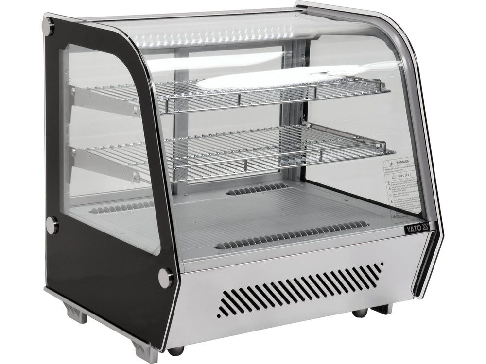 VITRINA FIRGORIFICA DE PREZENTARE 120L 70.2X56.8X68.6CM - ARGINTIU Yato YG - 05025 - Vitrine frigorifice, rezistent Yato - scule electrice si unelte profesionale - BricoMart