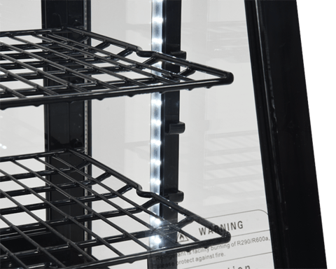 VITRINA FIRGORIFICA DE YATO YG-05020 PREZENTARE, 100L 68X45X67CM - NEGRU YATO - scule electrice si unelte profesionale - BricoMart