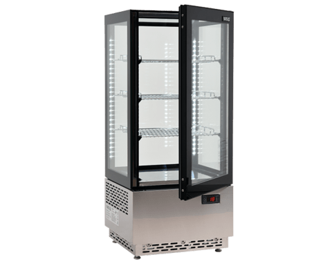 VITRINA FIRGORIFICA PRAJITURI, YATO YG-05060 78L, 43X39X98CM - NEGRU YATO - scule electrice si unelte profesionale - BricoMart