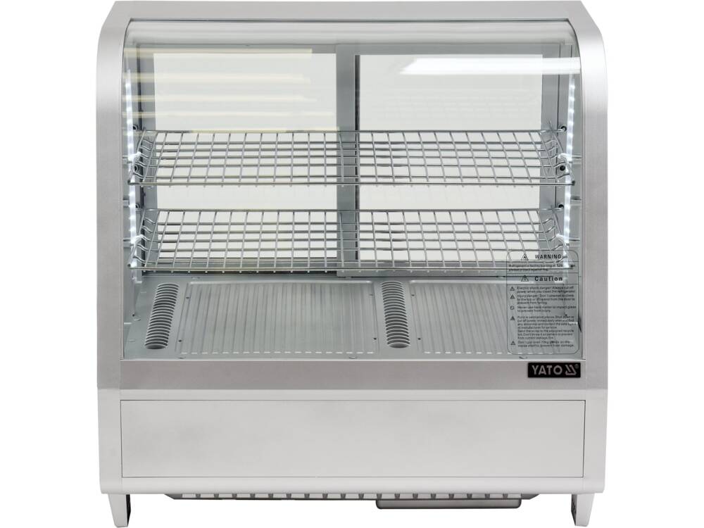 VITRINA FIRGORIFICA YATO YG-05022 , 160W, 100L, 68X45X67CM , dezghetare automata , geam securizat, LED , , YATO - scule electrice si unelte profesionale - BricoMart