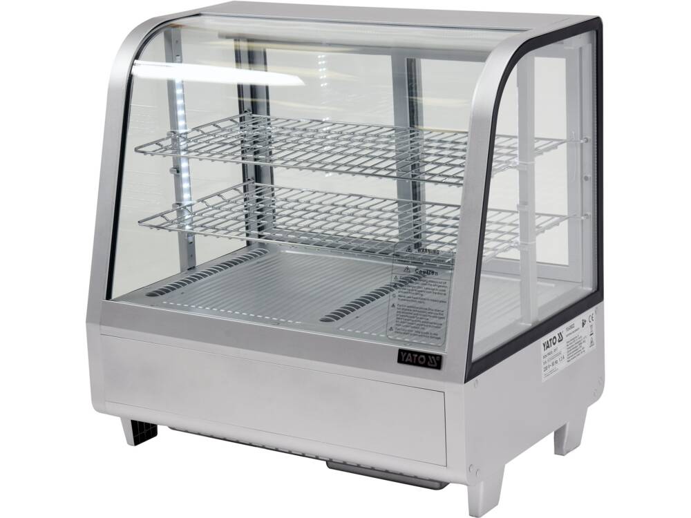 VITRINA FIRGORIFICA YATO YG-05022 , 160W, 100L, 68X45X67CM , dezghetare automata , geam securizat, LED , , YATO - scule electrice si unelte profesionale - BricoMart