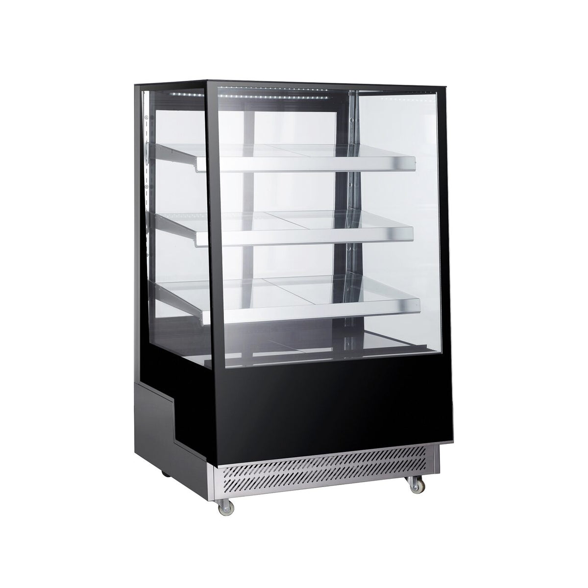 Vitrina frigorifica de prezentare interval temp. 2/6?C, 490 W corp inox, ARKTIC by Hendi, 900x805x(H)1445, 500 Litri, Clasa energetica C