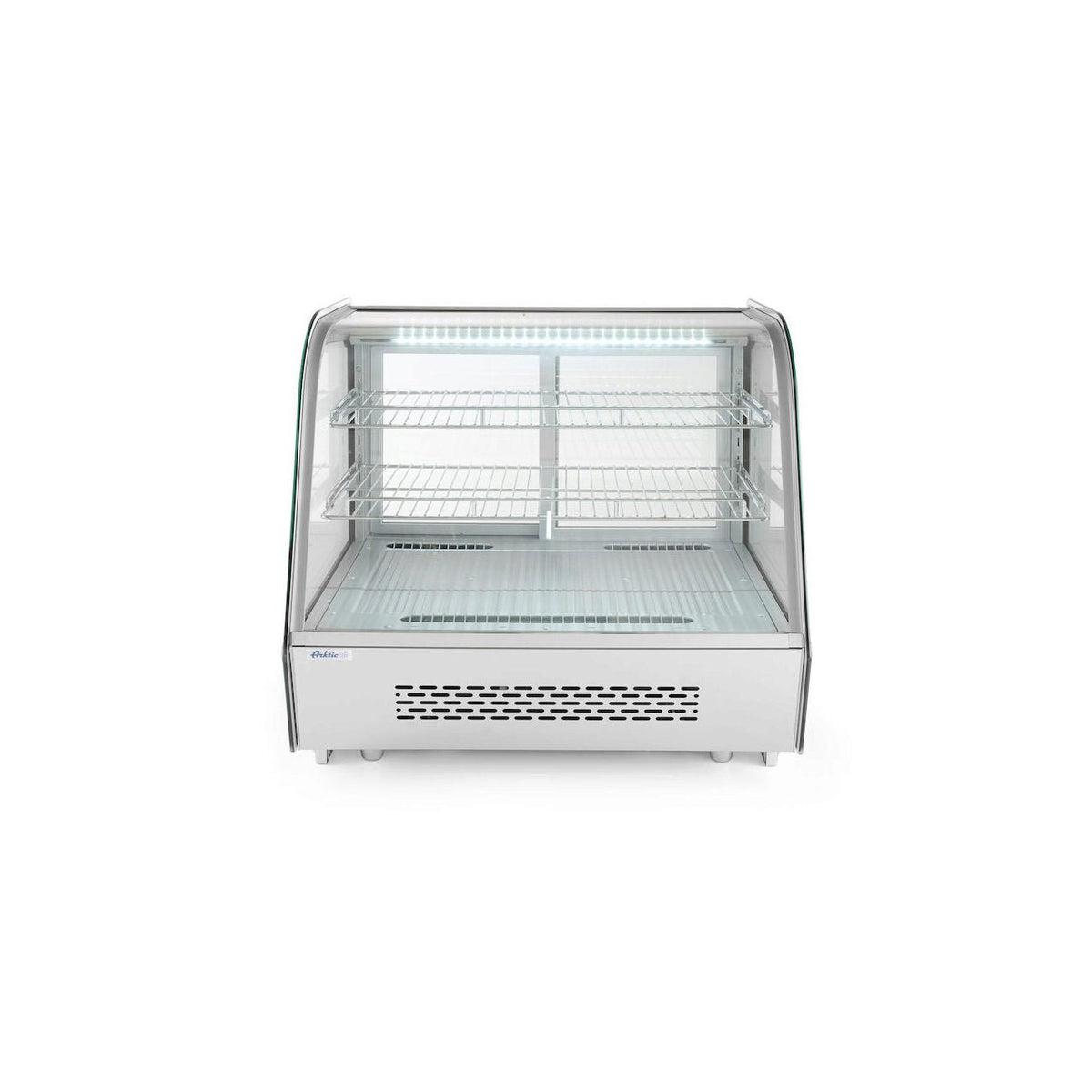 Vitrina rece pt prezentare, 120 lt, interval temp. 0-6 gr C, 160 W, corp inox, ARKTIC by Hendi, 707x570x(H)680mm, Clasa energetica B