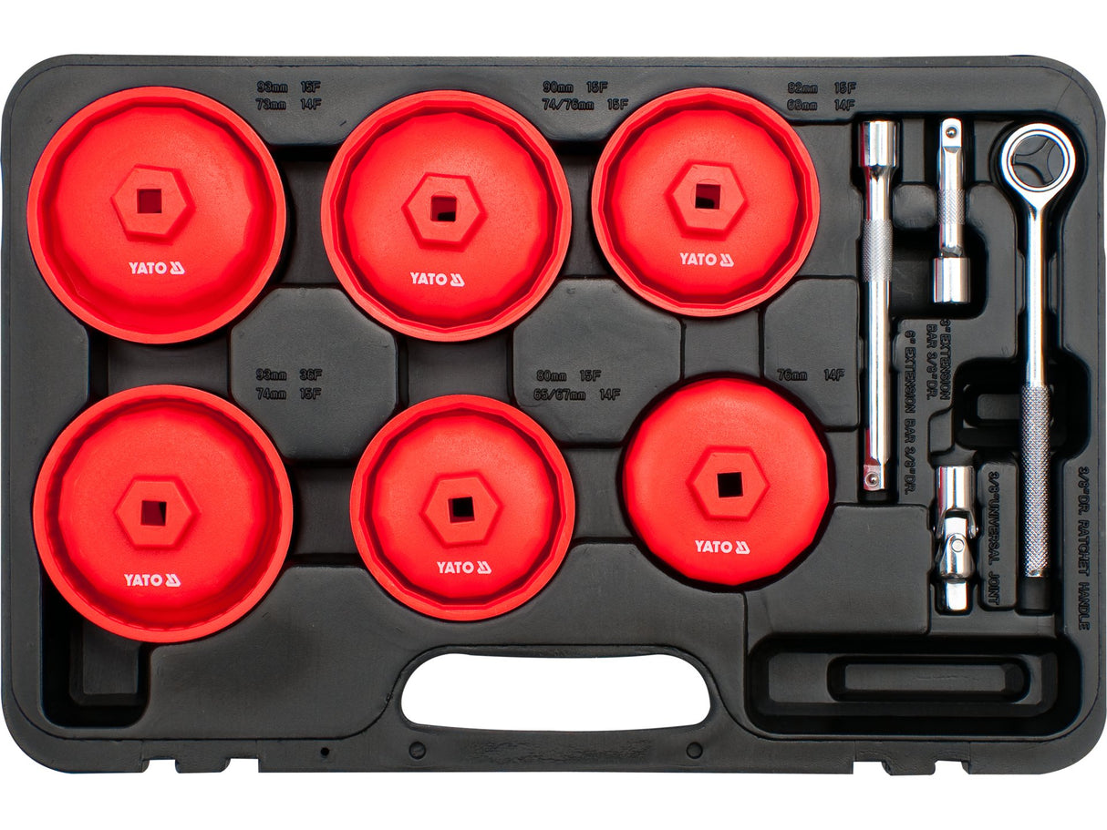 SET CHEI TUBULARE YATO YT-0595 PENTRU FILTRU ULEI, 15 BUC, 3/8