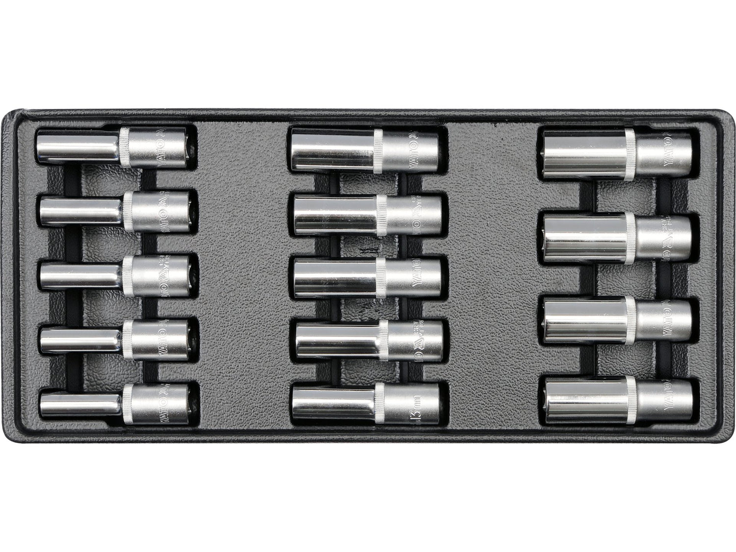 SET TUBULARE ADANCI YATO YT-5539 14 BUC, 8-21MM, PENTRU YT-5530