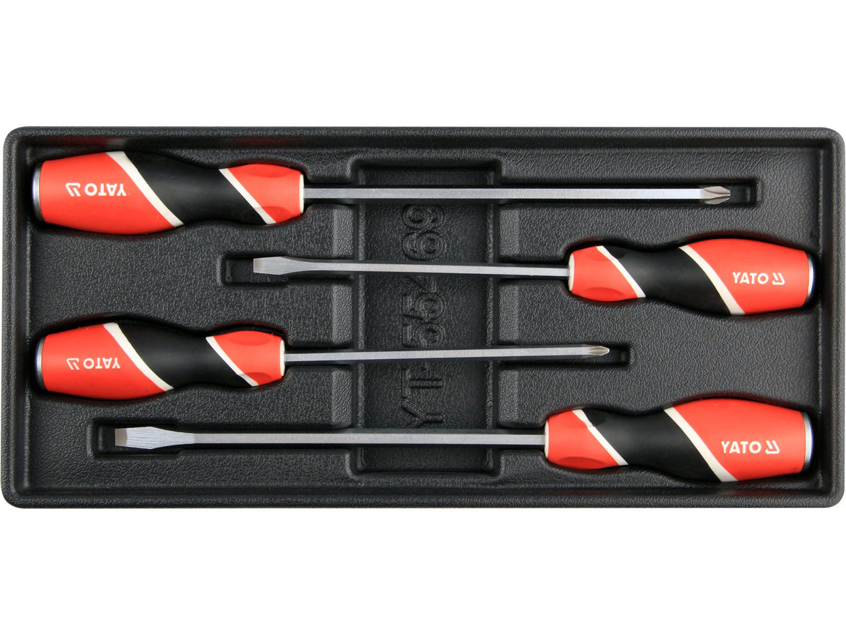 YATO YT-55469 MECHANIKUS CSAVARHÚZÓ KÉSZLET SZEKRÉNYHEZ - 4 DB