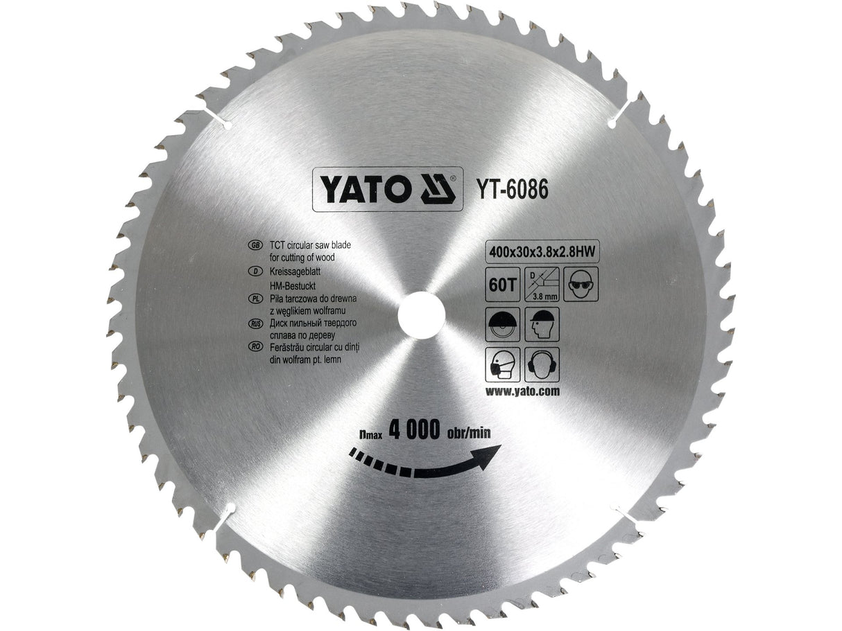 DISC FIERASTRAU CIRC.PT YATO YT-6086 LEMN400X60X30MM