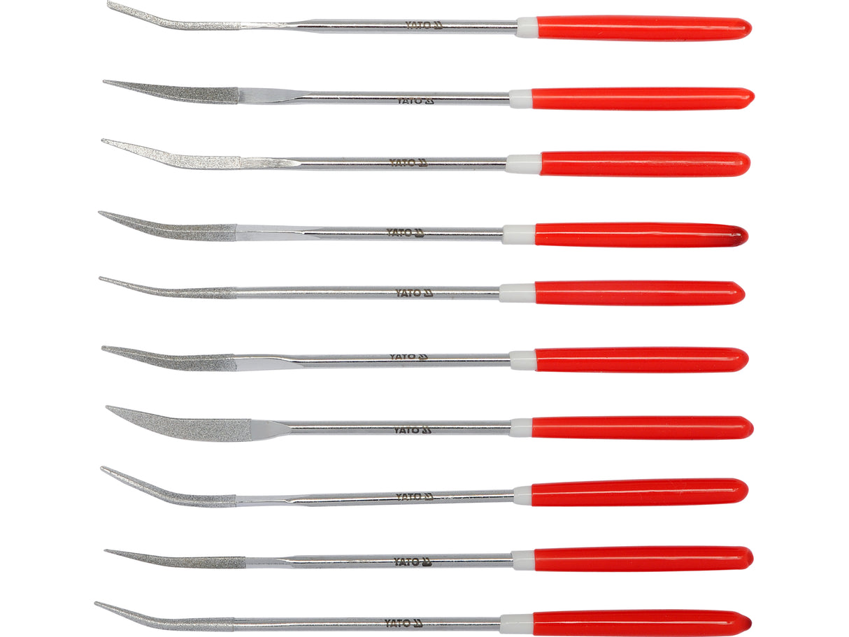 10 darabos YATO YT-6146 gyémántreszelő készlet 3x140x30mm