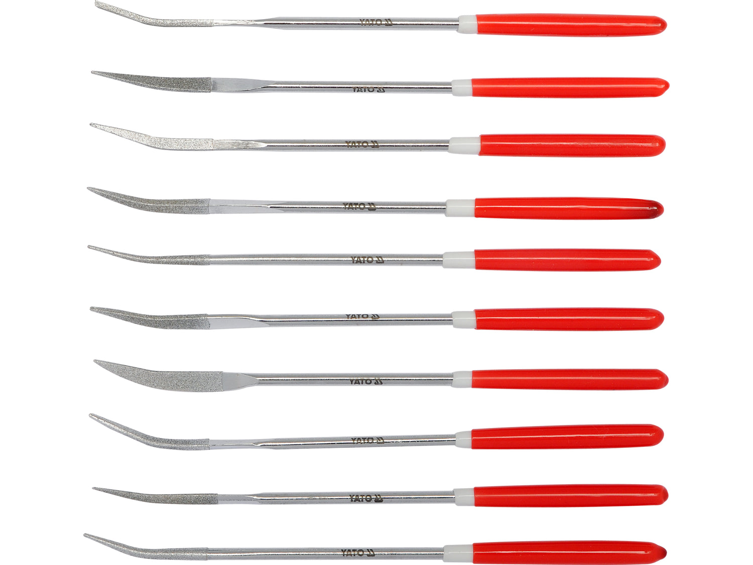 10 darabos YATO YT-6146 gyémántreszelő készlet 3x140x30mm