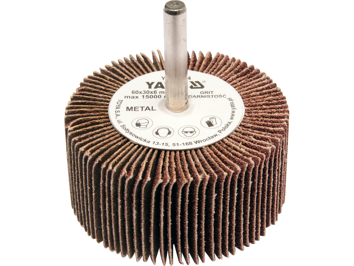 PERIE ABRAZIVA CIRCULARA YATO YT-83363 CU TIJA 60X30X6MM, P80