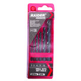 RAIDER Set burghie 6pcs. Ø2, 3, 4, 5, 6, 8mm HSS-R Set Fabricat din otel rapid