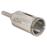 RAIDER Carota pentru placi ceramice, dimantata Ø25 mm (1") RD Margini de taiere diamantate Taieturi laterale pentru racire suplimentara Potrivit pentru gaurire in placi ceramice Diam