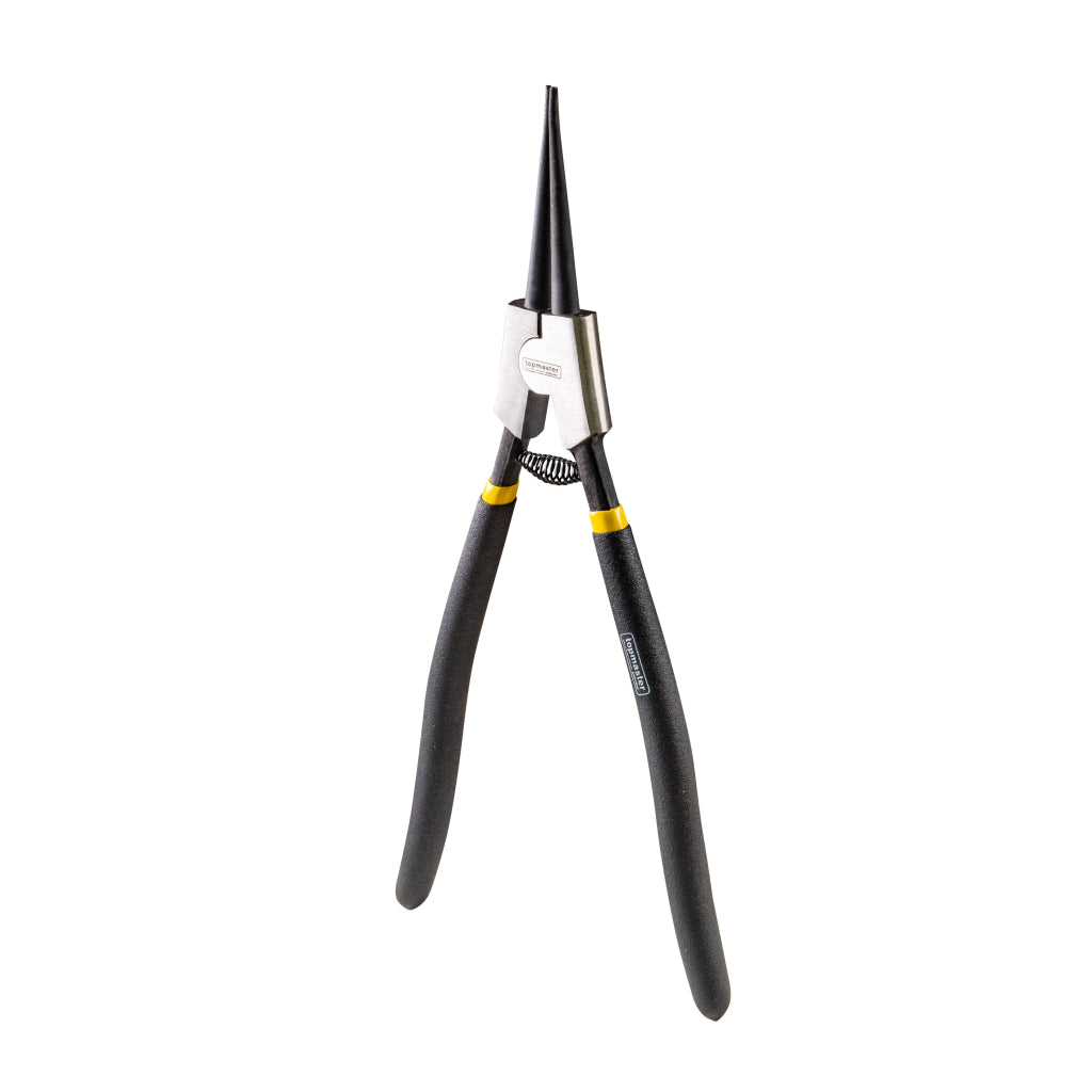 TOP MASTER PRO Clește pentru sigurante, EXT drept, 325 mm TMP Sunt folosite pentru asamblarea și demontarea inelelor de etanșare, fixarea axelor, arborilor și a altor elemente în maș