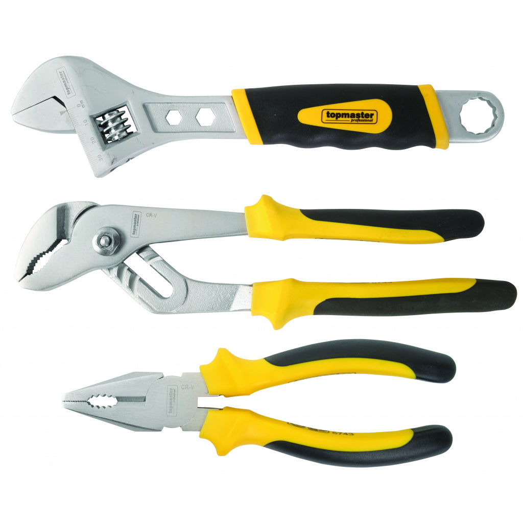 TOP MASTER PRO Clesti comb./instal./cheie regl. set 3pcs CR-V TMP Material:otel crom-vanadiu calit Finisaj lucios