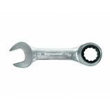 TOP MASTER PRO Cheie combinata cu clichet 17mm STUBBY CR-V TMP Capatul cheii este inclinat cu 15 ° pentru lucru facil in spatii inaccesibile Material: otel crom-vanadiu de inalta cali