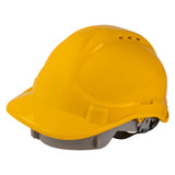 TOP STRONG Casca protectie galbena TS PVC Fixare in 4 puncte