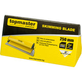 TOP MASTER PRO Lama de gletuire 250 mm TMP Oțel inoxidabil de 0,3 mm Mâner din PVC confortabil și ergonomic Lame înlocuibile