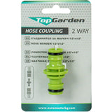TOP GARDEN Niplu furtun 2 sensuri 1/2"-1/2" TG Material: ABS