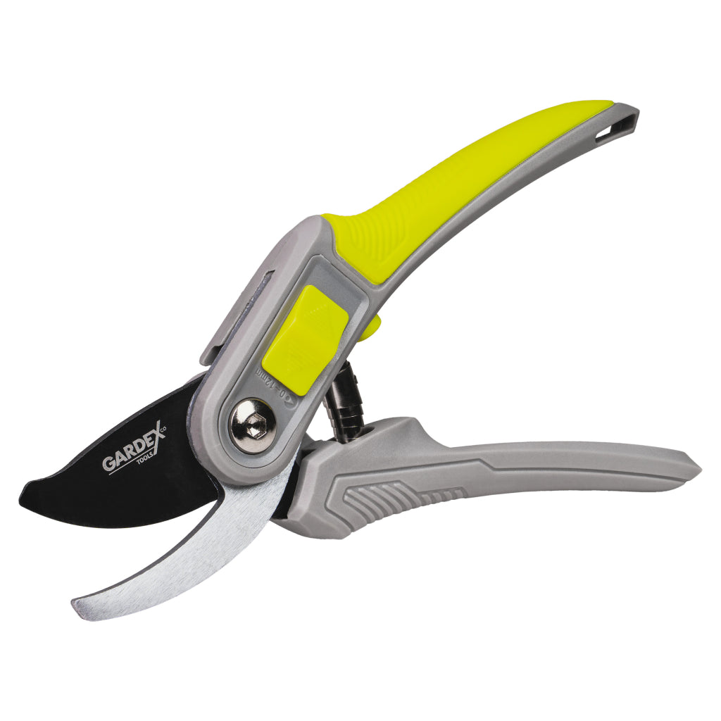 GARDEX Foarfeca pomi CULTURE GX Lame din oțel japonez SK5 călit Lame acoperire cu teflon Mânere cauciucate TPR pentru confort suplimentar Foarte ușoară