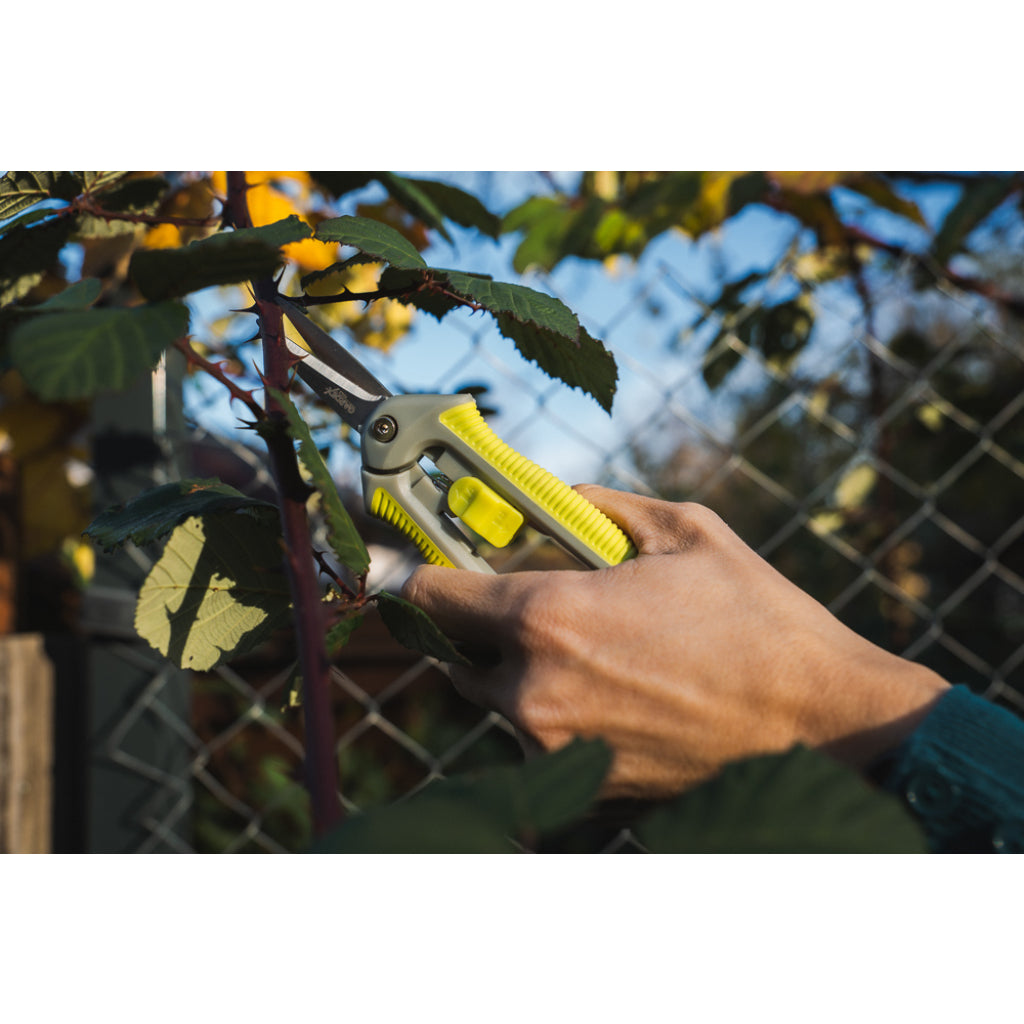 GARDEX Foarfeca de flori LUXE GX Lame din oțel inoxidabil Înveliș cauciucat pentru mâner Design compact