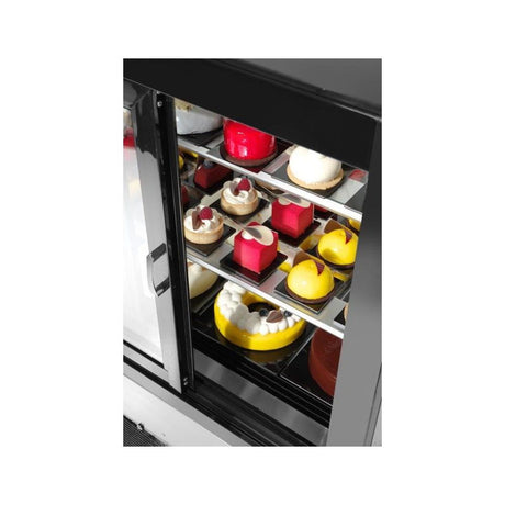 Vitrina frigorifica de prezentare interval temp. 2/6°C, corp inox, 610 litri, 500 W ARKTIC by Hendi, 1815x675x(H)1210 mm
