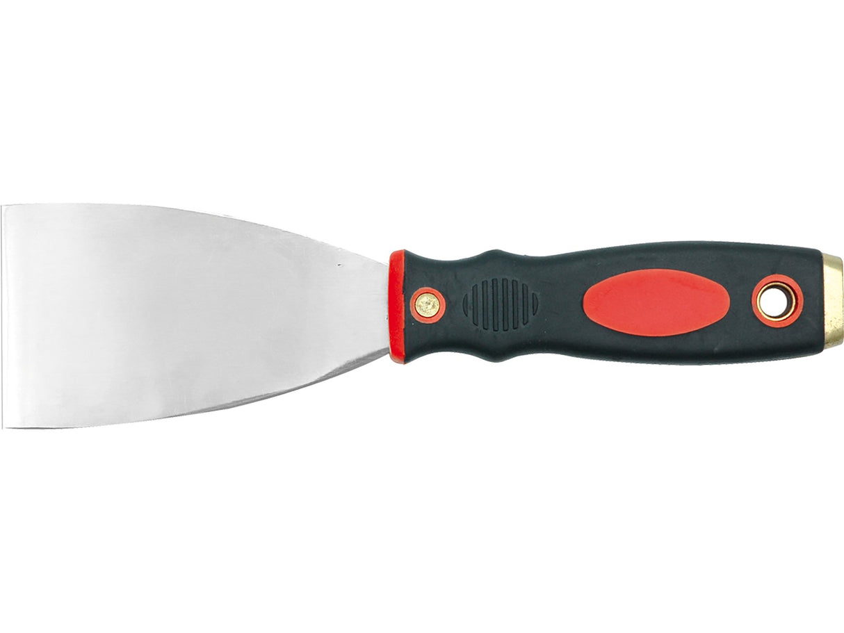 VOREL 05903 ROZSDAMENTES ACÉL SPATULÁT, KÉTSZÍNŰ NYÉLLEL ÉS RÉZ BETÉTTEL, 5 CM 