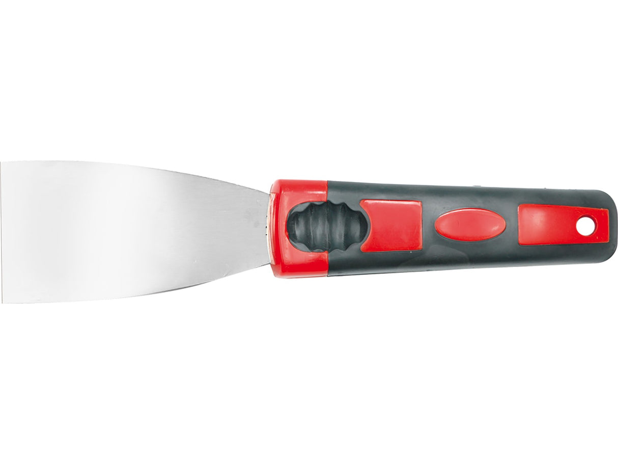 VOREL 05925 ROZSDAMENTES ACÉL SPATULÁT, ERGONÓMIKUS, KÉTSZÍNŰ NYÉLLEL, 8 CM 