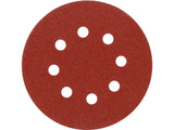DISCURI DIN PANZA VOREL 08582 ABRAZIVA CU GAURI, P120, 125MM, 5 BUC