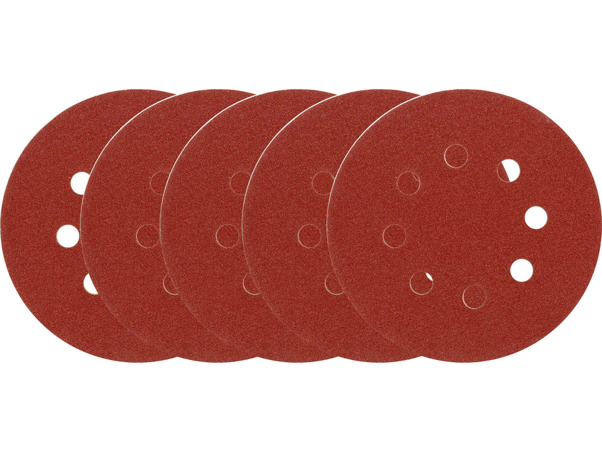 DISCURI DIN PANZA VOREL 08580 ABRAZIVA CU GAURI, P100, 125MM, 5 BUC