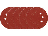 DISCURI DIN PANZA VOREL 08580 ABRAZIVA CU GAURI, P100, 125MM, 5 BUC