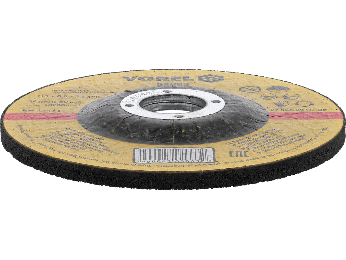 DISC SLEFUIT METAL VOREL 08663 115X6X22MM
