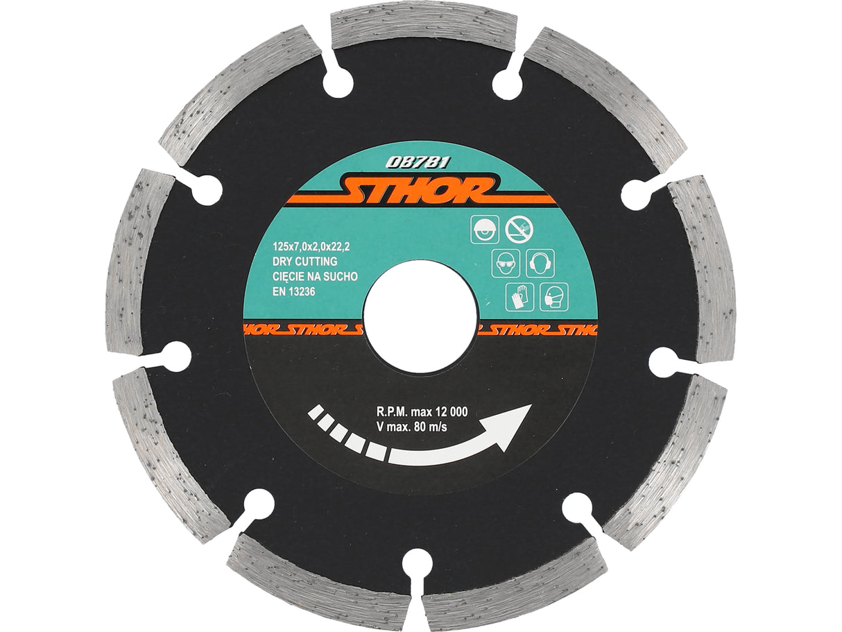 DISC DIAMANTAT SEGMENTAT STHOR 08781 125X2MM H7 DISC DIAMANTAT SEGMENTAT 125X2MM H7