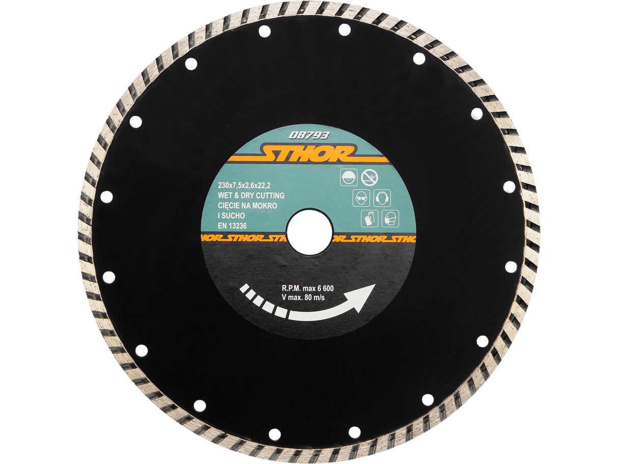 DISC DIAMANTAT TURBO STHOR 08793 230X2.6MM H7,5