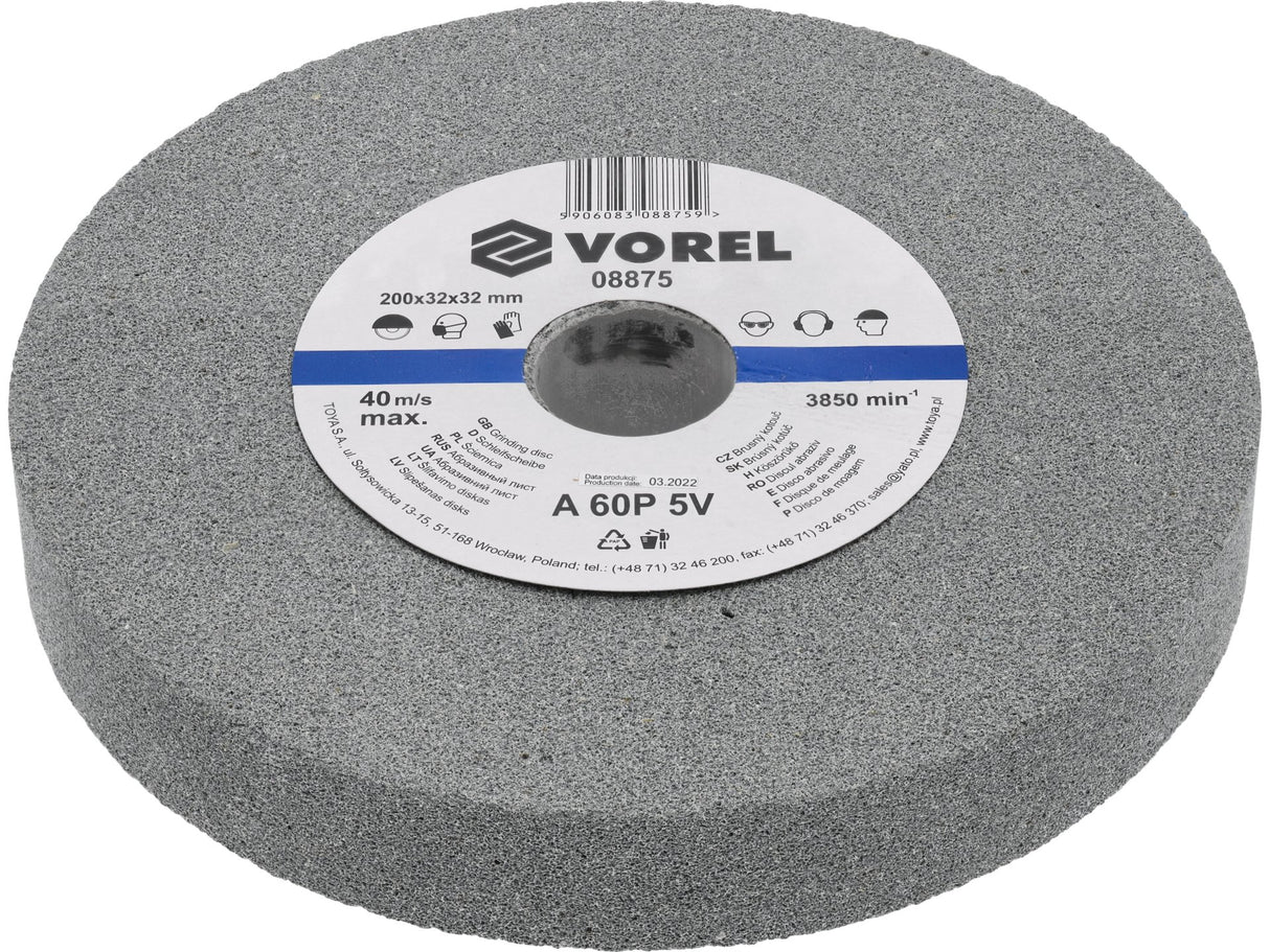 CSISZOLÓTÁRCSA VOREL 08875 ADI CSISZOLÓHOZ 200X32X30MM 
