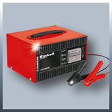Redresor auto Einhell CC-BC 5 ampermetru incorporat, carcasa din tabla de otel, protectie la suprasarcina si polaritate inversa, cleme izolate