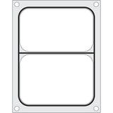 Matrita sigilare pentru un recipient cu doua compartimente 227x178 mm