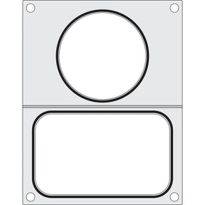 Matrita sigilare pentru un recipient cu un compartiment 178x113 mm + pentru un recipient de supa ø115 mm