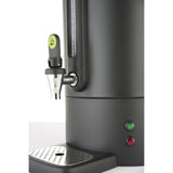 Percolator pentru bauturi fierbinti 13 litri, HENDI Uniq, inox, negru mat, termostat 0-100 gr C, 1650 W, Concept Line Hendi, 357x380x(h)502 mm