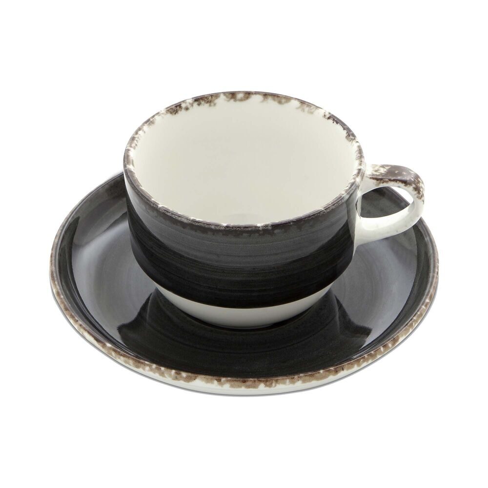 Ceasca si farfurie Onyx, 90 ml