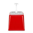 Dispenser de sos cu pompa,Hendi 2.5 L, rosu, 230x210x(H)250 mm