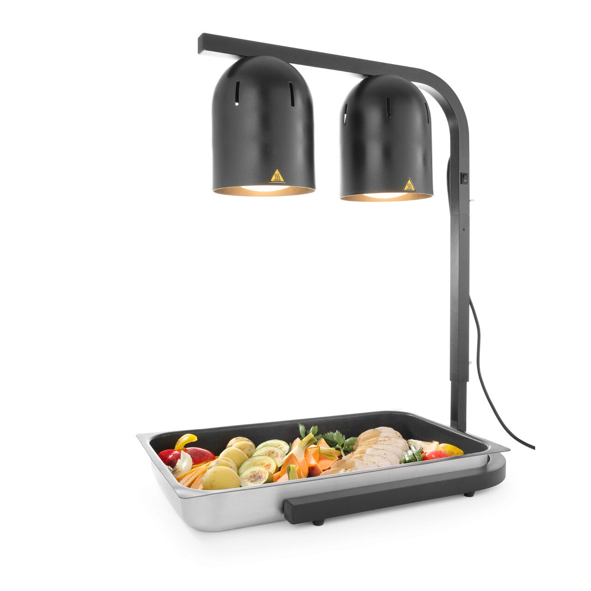 Lampa pentru incalzire cu 2 becuri infrarosu , 453x360x(H)790mm, 500w